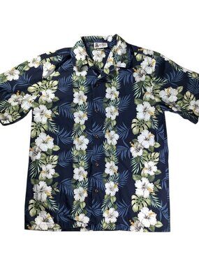 Aloha Republic Men’s Medium Hawaiian Shirt Made in Hawaii Button Up